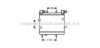 AVA QUALITY COOLING MS3534 Oil Cooler, engine oil